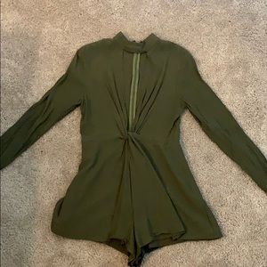 green romper
